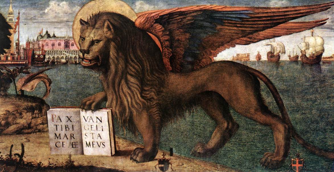 CARPACCIO, Vittore The Lion of St Mark (detail) dsf